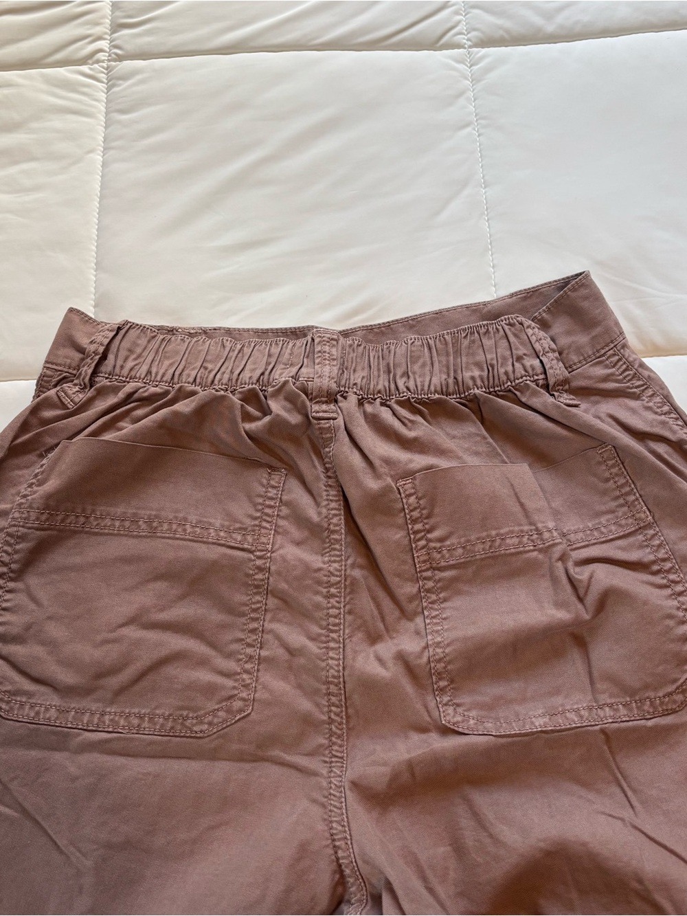 Garage Wide-Leg Cargo Pants in Mauve Brown - Picture 5 of 7